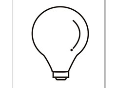 CDR怎么设计矢量的电灯泡logo? cdr电灯泡简笔画图标的画法