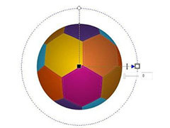 cdr怎么快速画彩色的足球? cdr色块拼接足球图案的技巧