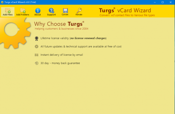 Turgs vCard Wizard(vCard格式转换器) v3.0 官方版