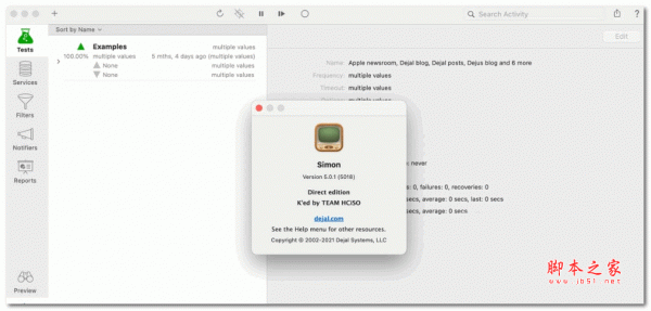 Dejal Simon for Mac(mac服务器监控软件 ) v5.0.1 苹果电脑破解版