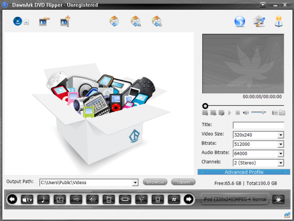 DawnArk DVD Ripper(DVD翻录工具) v2.0.30.01118 官方版