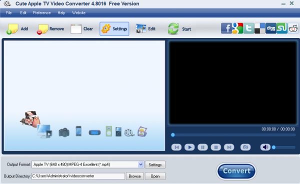 Cute Apple TV Video Converter(视频转换) v4.8016 官方版