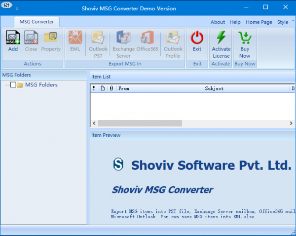 Shoviv MSG Converter(MSG转换器) v21.6 官方版
