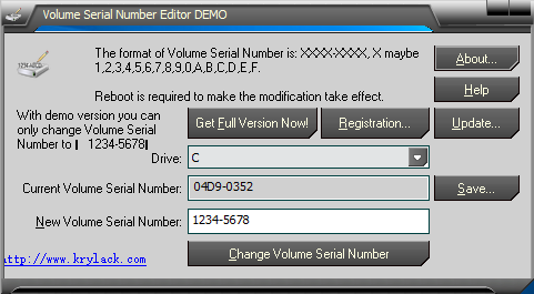 Volume Serial Number Editor(卷序列号编辑器) v2.02.34 官方版