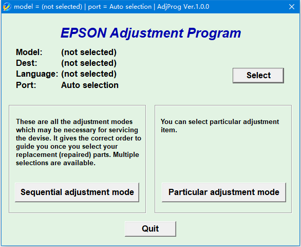 爱普生Epson L4150-L4160 打印机清零软件 v1.0 绿色免费版(附使用教程)
