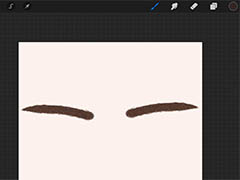 procreate怎么画眉毛? procreate绘制逼真人物眉毛的技巧