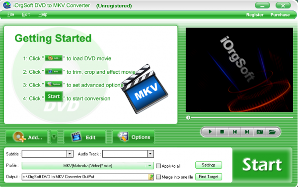 iOrgSoft DVD to MKV Converter(视频转换) v3.3.8 官方安装版