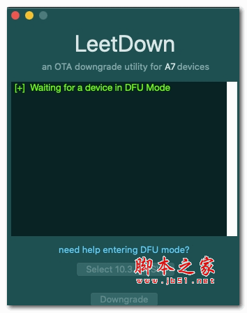 LeetDown降级工具 v2.0 苹果电脑版