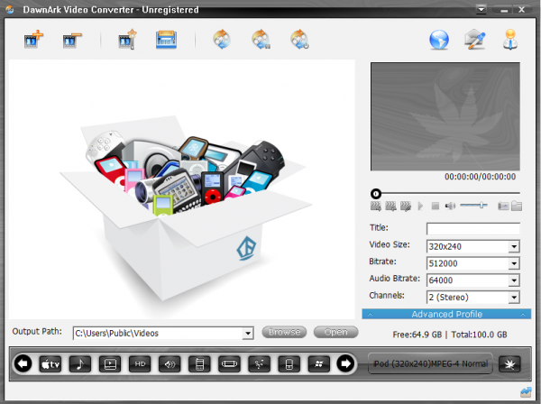 DawnArk Video Converter(视频转换工具) v1.0.31.0201 官方安装版