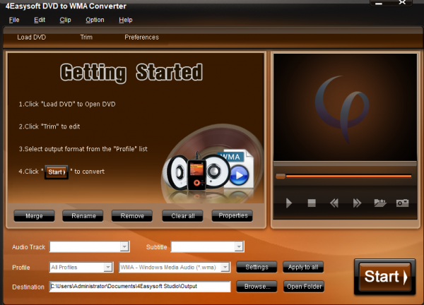 4Easysoft DVD to WMA Converter(视频转换工具) v3.2.20 官方安装版