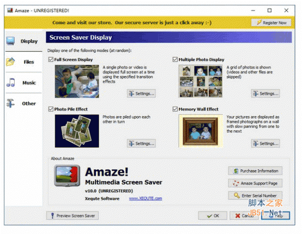 Amaze(多媒体屏幕保护软件) v10.0 英文安装版