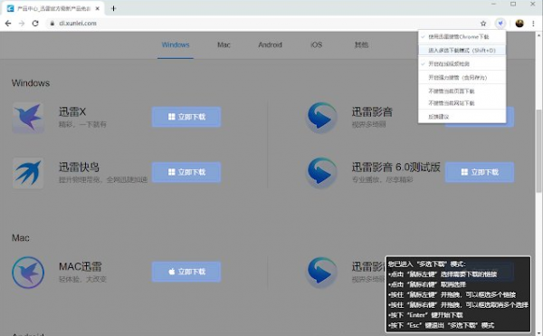 迅雷下载支持 - Chrome扩展插件 v3.52.4 官方免费版