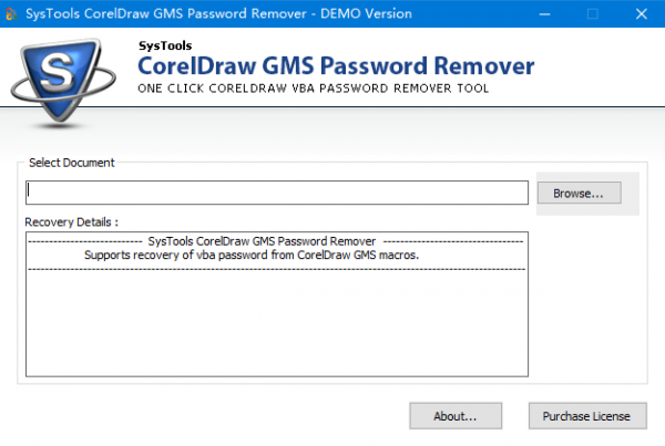 SysTools CorelDraw GMS Password Remover(密码移除工具) v2.0 官方安装版