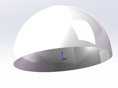 solidworks怎么建模头盔模型? sw头盔建模技巧