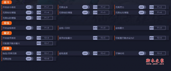 仙剑奇侠传7十五项修改器(无限金钱/无限物品/无限经验) v1.0.2 免费版