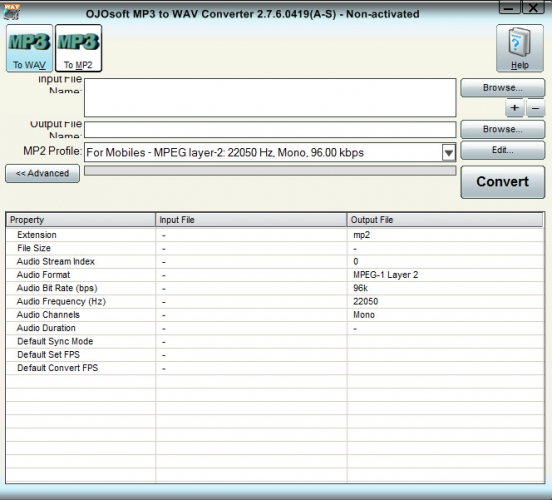 OJOsoft MP3 to WAV Converter(MP3音频文件转换工具) v2.7.6.0419 官方安装版