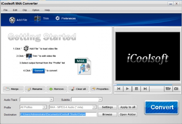 iCoolsoft M4A Converter(m4a格式转换器) v3.1.10 官方安装版