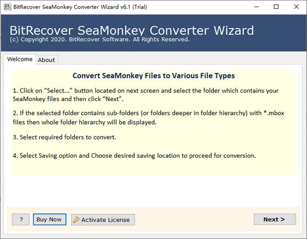 BitRecover SeaMonkey Converter Wizard(转换器向导工具) v6.1 官方安装版