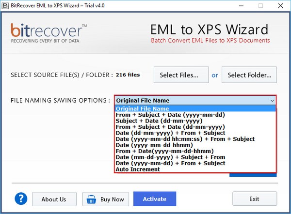BitRecover EML to XPS Wizard(EML到XPS转换器) v4.0.0 官方安装版