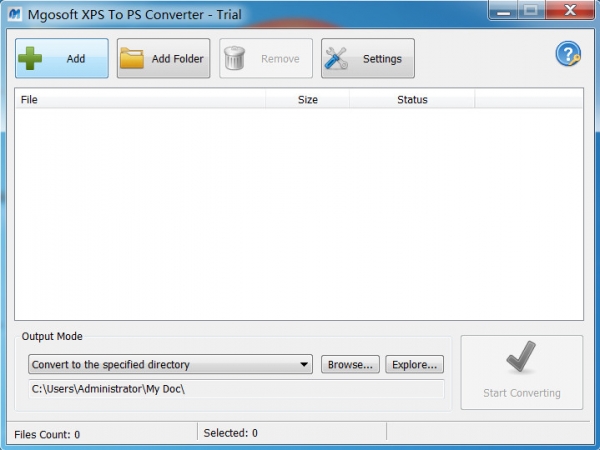 Mgosoft XPS To PS Converter(XPS转PS工具) v7.3.1 官方安装版