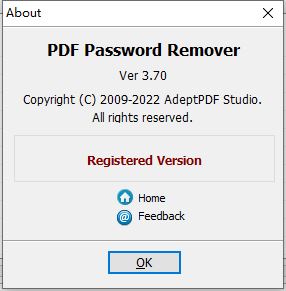 Adept PDF Password Remover激活补丁 v3.70 附激活教程
