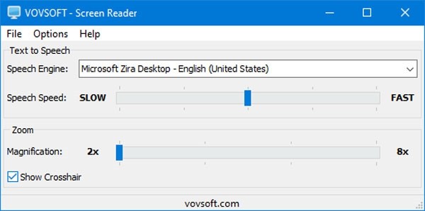 VovSoft Screen Reader(文本语音工具) v1.2 官方安装版