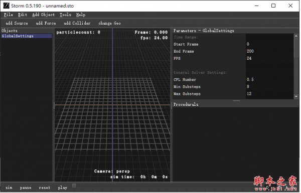 烟雾流体粒子解算独立软件Effective TDS Storm v0.6.0 最新免费版