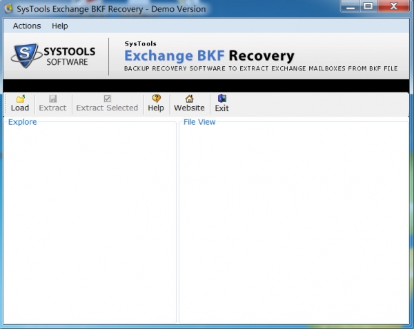 SysTools Exchange BKF Recovery(数据恢复工具) v1.0 官方安装版