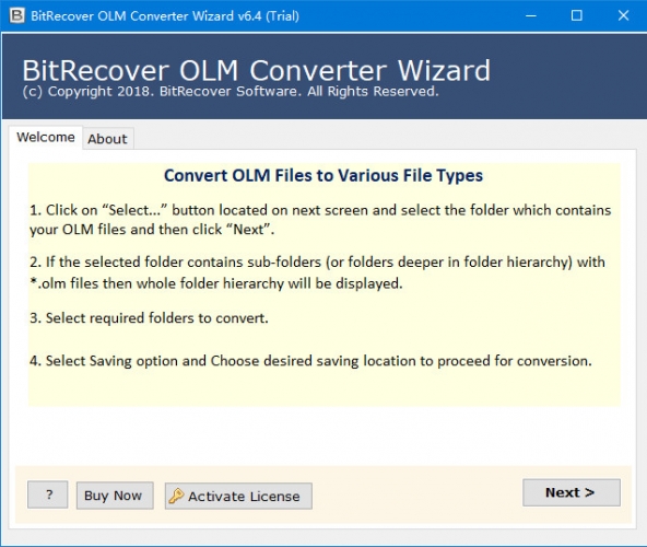 BitRecover OLM Converter Wizard(OLM转换器工具) v6.4.0 官方安装版