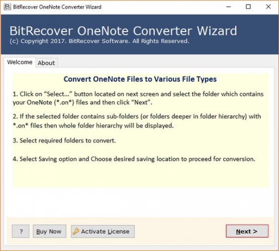 BitRecover OneNote Converter Wizard(OneNote文件转换工具) v3.4.0 官方安装版
