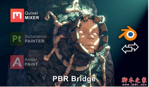 Blender PBR材质桥接导入插件 Pbr Bridge V1.2.6 For Blender 免费版