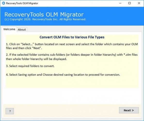 RecoveryTools OLM Migrator(OLM文件转换工具) v8.6 官方安装版