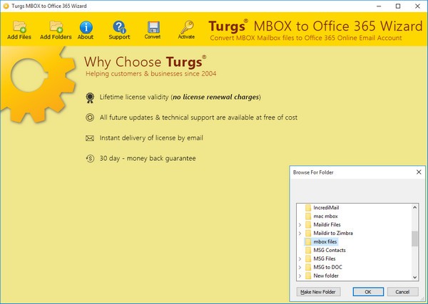 Turgs MBOX to Office 365 Wizard(MBOX到Office 365转换工具) v2.1.0 官方安装版