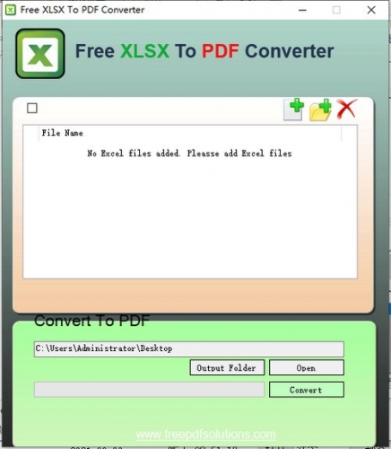 Free Xlsx to PDF Converter(文件格式转换工具) v1.0 官方安装版
