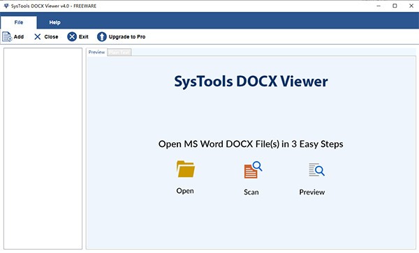 SysTools DOCX Viewer(文件查看工具) v4.0 官方安装版