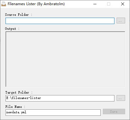 Filenames Lister(文件列表生成工具) v0.1 绿色免费版
