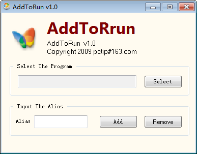 AddToRun(文件路径重命名) v1.0 绿色免费版