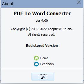 Adept PDF to Word Converter激活教程+激活补丁分享