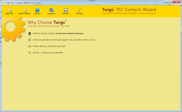 Turgs PST Contacts Wizard(PST联系人提取软件) v2.0 官方安装版