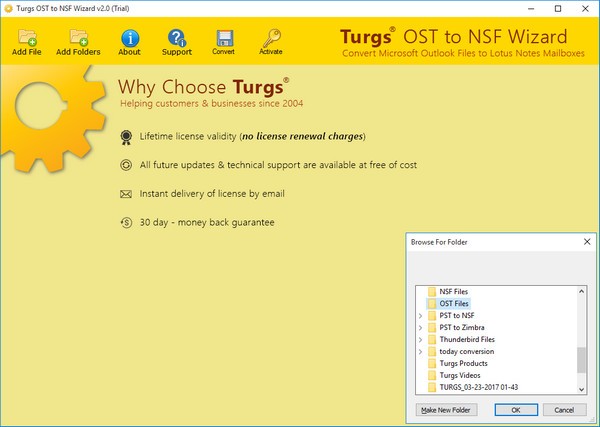 Turgs OST to NSF Wizard(OST到NSF转换工具) v2.5.0 官方安装版