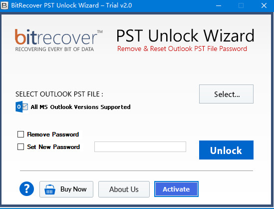 BitRecover PST Unlock Wizard(PST文件密码解锁工具) v2.0 官方安装版