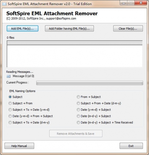 SoftSpire EML Attachment Remover(eml文件管理工具) v2.0 官方安装版