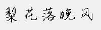 梨花落晚风