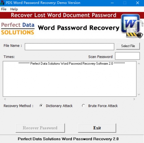 PDS Word Password Recovery(word文档密码恢复工具) v3.0 官方安装版