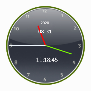 复古表盘时钟(桌面时钟工具) v1.0 绿色免费版