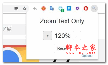 chrome网页字体缩放插件 Zoom Text Only插件 v1.5.4 官方版