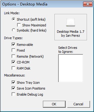 Desktop Media(桌面显示驱动器图标软件) v1.7 免费安装版