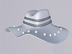 C4D怎么建模立体的遮阳帽? C4D立帽子模型的建模方法