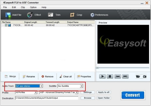 4Easysoft FLV to ASF Converter(FLV转ASF转换工具) v3.2.26 官方安装版