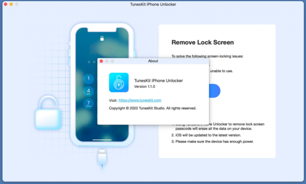 iPhone解锁器TunesKit iPhone Unlocker for Mac V1.1.0 直装激活版